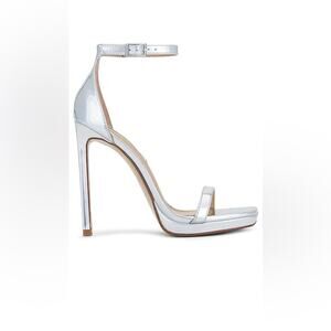 Steve Madden Iridessa Heel in Silver Metallic